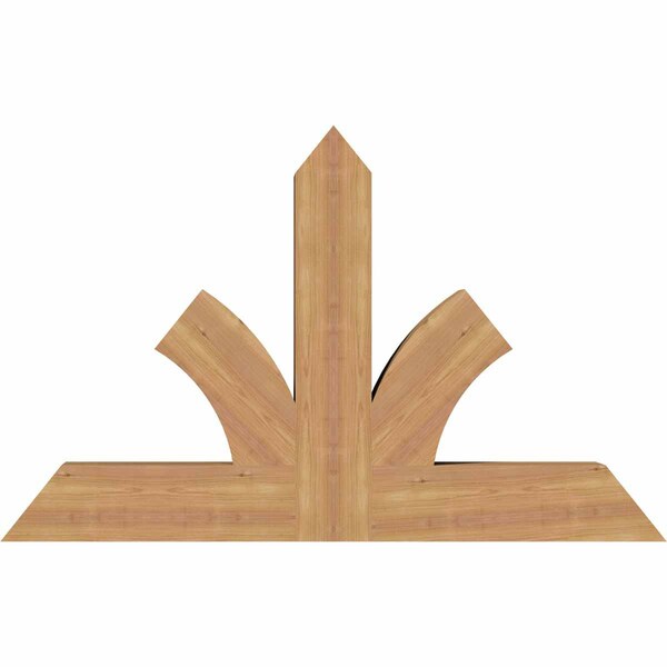 Ekena Millwork Richland Timber Gable Bracket, Western Red Cedar, 48"W x 30"H x 5 1/2"D x 5 1/2"F, 15/12 Pitch GBW048X30X0606RIC00SWR - main
